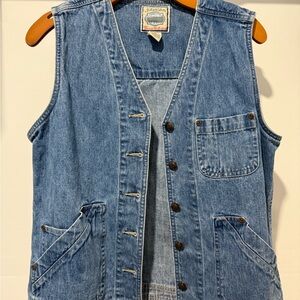 Denim Vest with Pockets